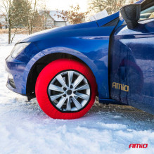 Łańcuchy śniegowe tekstylne rozmiar XXL EN16662-1 Önorm V5121 2 szt. AMIO-04084