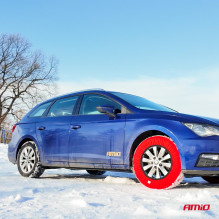 Łańcuchy śniegowe tekstylne rozmiar XXL EN16662-1 Önorm V5121 2 szt. AMIO-04084