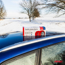 Łańcuchy śniegowe tekstylne rozmiar S EN16662-1 Önorm V5121 2 szt. AMIO-04080