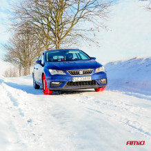 Łańcuchy śniegowe tekstylne rozmiar XS EN16662-1 Önorm V5121 2 szt. AMIO-04079