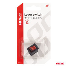 Rotoriaus jungiklis su raudonu apšvietimu 6A 250V AMIO-04439