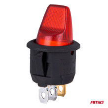 Perjungiklis su raudonu apšvietimu 20A 12V AMIO-04438