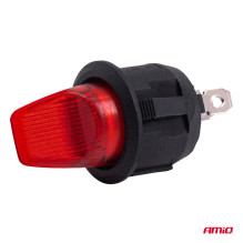 Toggle switch with red illumination 20A 12V AMIO-04438