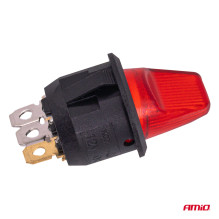 Perjungiklis su raudonu apšvietimu 20A 12V AMIO-04438