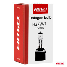 Halogen bulb H27W / 1 880 12V 27W PG13 AMIO-04512