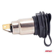 Additional power socket with flap, screw-on, 250W, 12V, 24V AMIO-04462