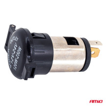 Additional power socket with flap 250W 12V 24V AMIO-04434