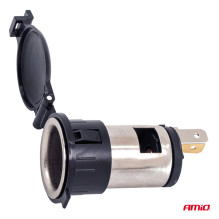 Additional power socket with flap 250W 12V 24V AMIO-04434