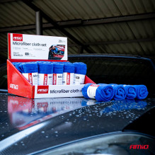 Microfiber cloth set 20pcs 500gsm 30x40cm AMIO-04490 Microfiber cloth set 20pcs 500gsm 30x40cm AMIO-04490