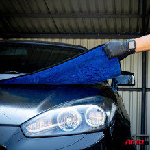 Mikropluošto automobilio džiovinimo pirštinė ir rankšluostis 94 / 800 g/m² 20x26 / 60x90 cm AMIO-04489