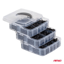Car clips, pins, upholstery remover, 650 pcs. AMIO-04433