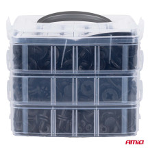 Car clips, pins, upholstery remover, 650 pcs. AMIO-04433