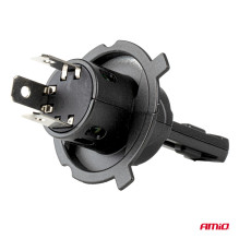 LED automobilių lemputės F25 PRO BLACK FULL CANBUS H4 H19 70W 12V 24V AMIO-04719