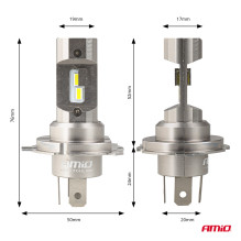 LED car bulbs series H25 CANBUS H4 H19 12V 36W AMIO-04711