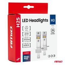 LED car bulbs series H25 CANBUS H3 12V 20W AMIO-04710