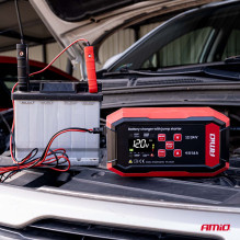 Digital rectifier with starting aid AGM GEL STD LFP MAX 16A 12V 24V PRO AMIO-04529