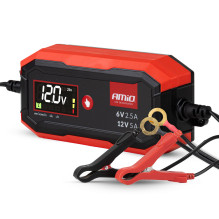 Skaitmeninis lygintuvas AGM GEL STD LFP MAX 5A 6V 12V PRO AMIO-04527
