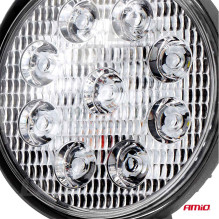 LED darbo žibintas, prožektorius AWL06, 9 LED 12V 24V, AMIO-02420