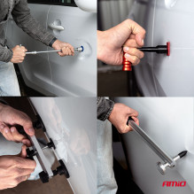 Large bodywork dent repair kit with PDR bag AMIO-04600