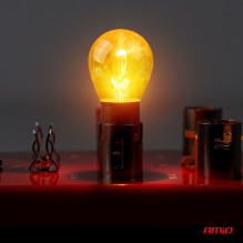 Halogen bulbs PY21W 12V21W BAU15S LumiTec chrome orange 2 pcs.AMIO-04629