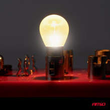 Halogen bulbs PY21W 12V21W BAU15S LumiTec orange chrome 2pcs AMIO-04627