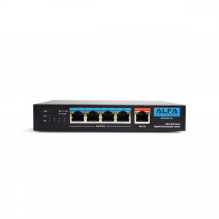 ALFA NETWORK 60W Ultra PoE to 4-Port 802.3af / at Gigabit PoE Extender Switch