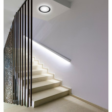 Modern LED dimmable ceiling plafond Activejet KRIS Black wireless control by remote