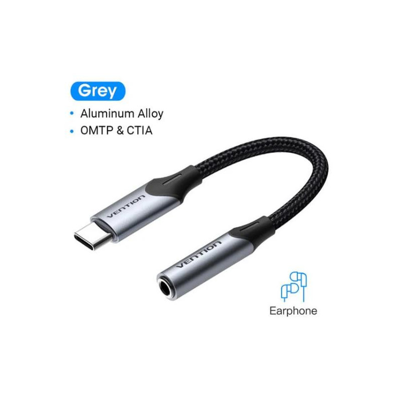 USB-C adapteris į garso 3,5 mm / 0,1 m jungtį BGJHA VENTION