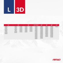 Łańcuchy śniegowe tekstylne 3D 2szt. rozmiar L EN16662-1 Önorm V5121 AMIO-04509