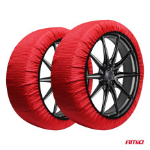 Łańcuchy śniegowe tekstylne 3D 2szt. rozmiar L EN16662-1 Önorm V5121 AMIO-04509