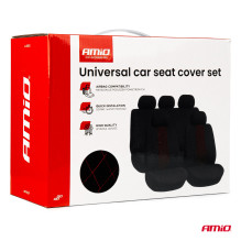 Pokrowce samochodowe na fotele uniwersalne przód tył komplet SC03 AMIO-04603