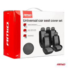 Pokrowce samochodowe na fotele uniwersalne przód tył komplet SC14 AMIO-04614