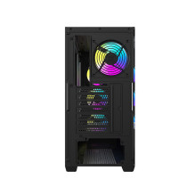 Darkflash DS900WD ATX computer case (black) + 4 fans