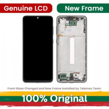 Screen for Samsung A336 A33 5G with frame / Black / (Updated: Telemax)