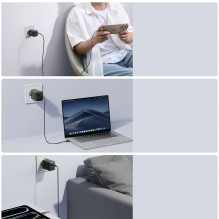 Ładowarka sieciowa Joyroom JR-TCG17 45W 2 x- USB-C (wtyczka EU) - czarna