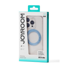 Joyroom JR-16JL6 Case for iPhone 16 Pro Max Ultra-Thin MagSafe Compatible with 360° Ring Stand - Blue