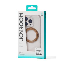 Joyroom JR-16JL6 iPhone 16 Pro Ultra-Thin MagSafe Compatible Case with 360° Ring Stand - Gold