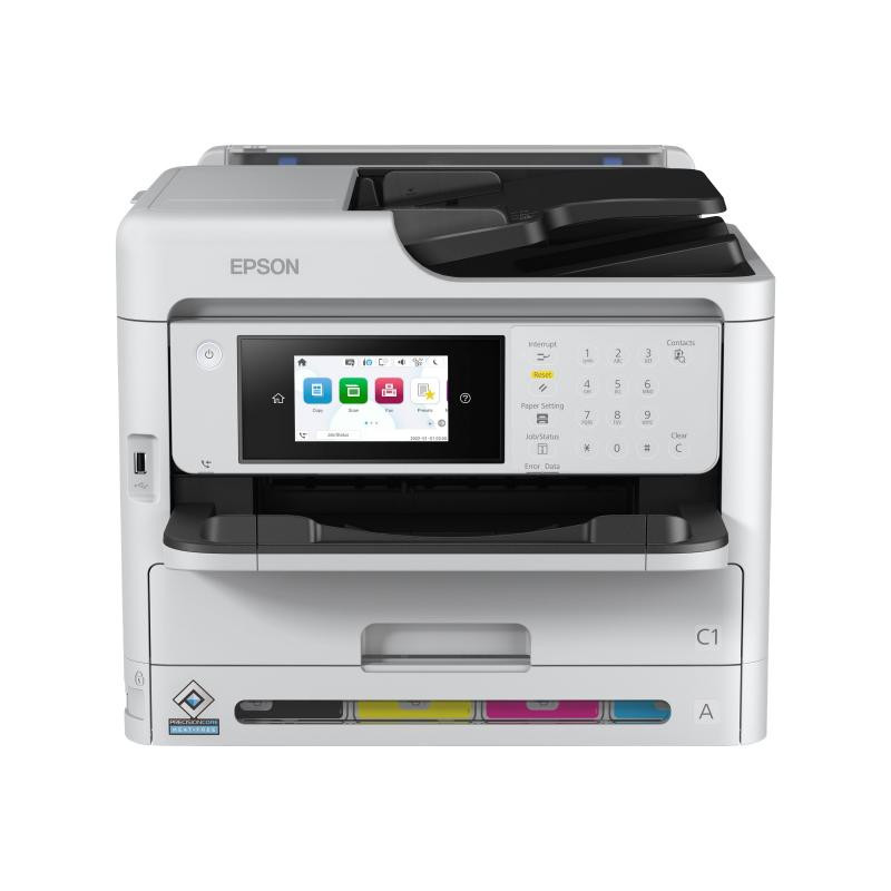Daugiafunkcis Spausdintuvas - Epson WorkForce Pro WF-C5890DWF, Belaidis, Balta (C11CK23401)