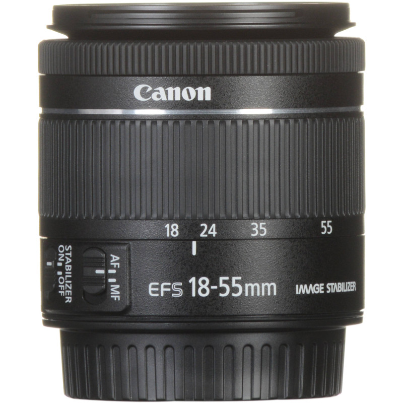 Canon EF-S 18-55mm f / 4-5.6 IS STM - Baltoje dėžutėje (white box)