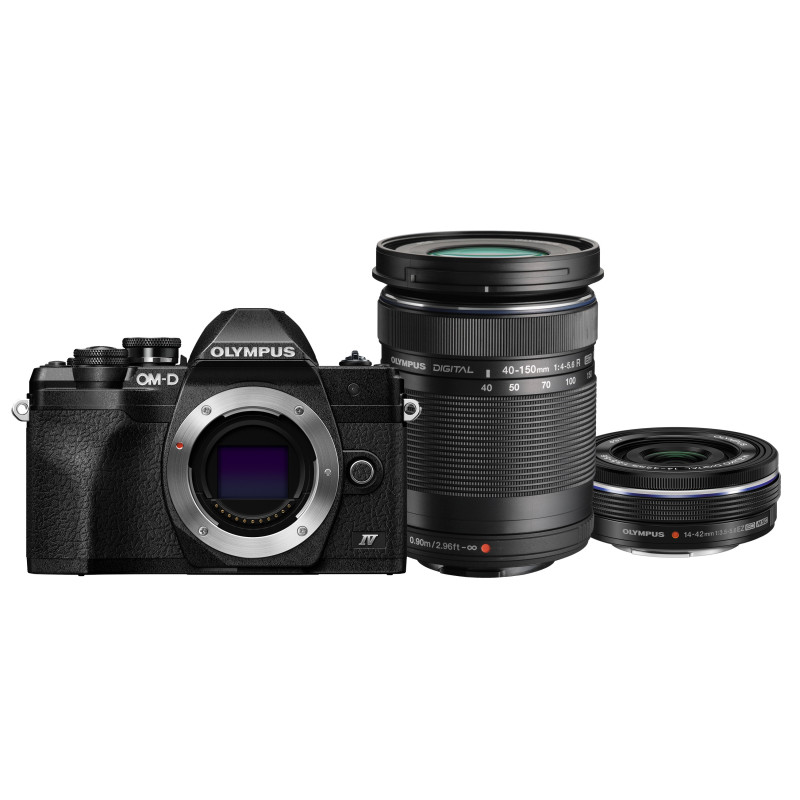 Olympus OM-D E-M10 Mark IV + ED 14-42mm EZ PANCAKE + ED 40-150mm F4-5.6 R (Black)