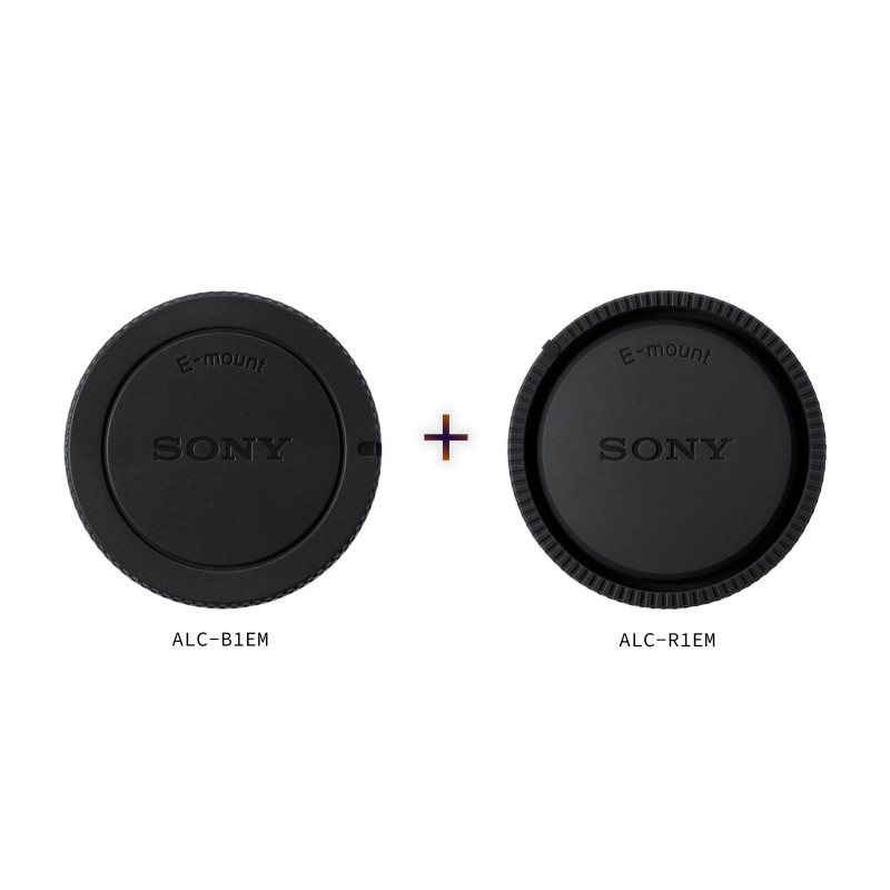 Sony E-mount objektyvo / fotoaparato dangtelių komplektas (ALC-R1EM + ALC-B1EM)