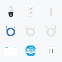 Saugumo Kamera - Reolink TrackMix W760 4K Lauko Kamera Juoda