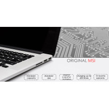 Replacement computer battery MSI BTY-M6H, 4730mAh, Original