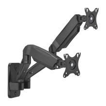 Dual 17'-32' Monitor Spring Wall Mount, Black