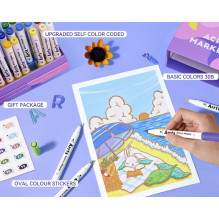 Acrylic markers - felt-tip pens ARRTX, 30 colors