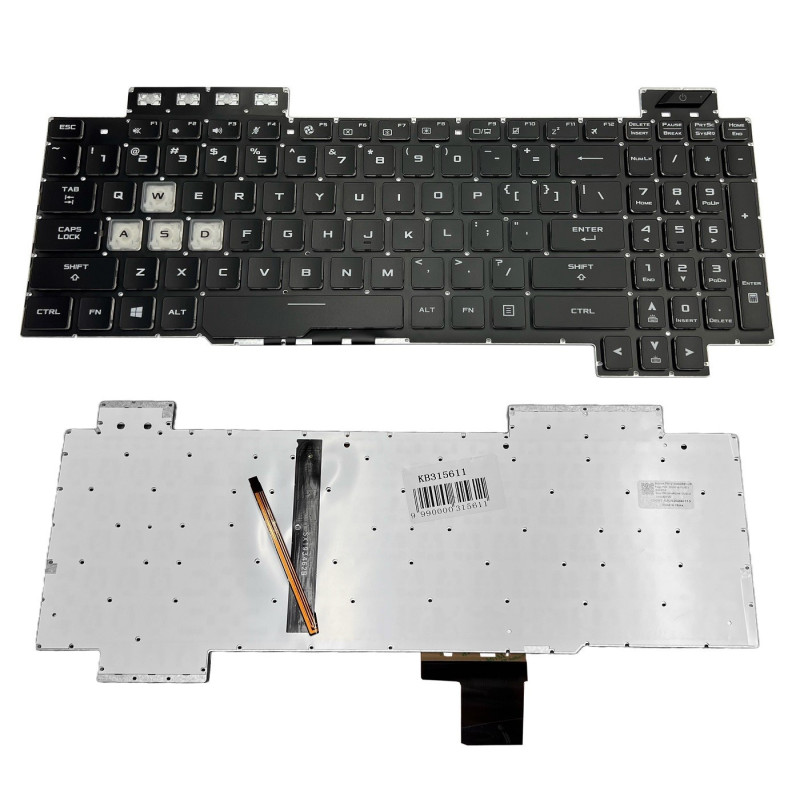 Klaviatūra ASUS ROG GL703GS GL703GM FX504 FX505, US, su apšvietimu
