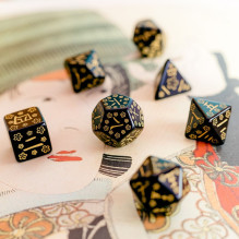 Japanese Deep Night Firefly Dice Set