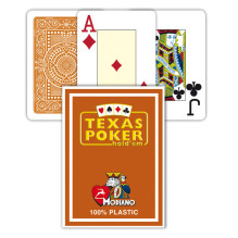 Modiano Texas Poker Hold Em Jumbo Index Playing Cards (Brown)
