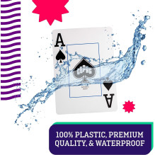 Copag Legacy 4 Colors Poker Size Playing Cards Double Deck (Red Blue)