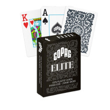 Copag 1546 Elite Poker Size - Jumbo Index Žaidimų Kortos (Juodos)